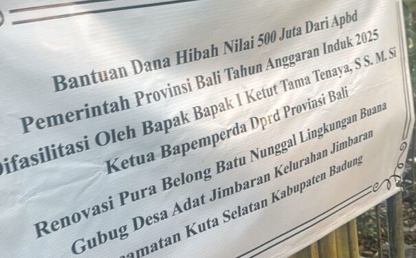 Dana Hibah Rp500 Juta Pura Belong Batu Nunggul Diusut Kejari Badung, Ketut Tama Tenaya Klaim Seluruh Dana Sudah Dikembalikan ke Kas Daerah