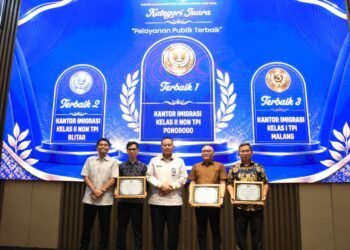 Imigrasi Ponorogo Raih 6 Penghargaan dari Kanwil Ditjen Imigrasi Jawa Timur